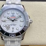 1:1 Superclone-Omega Seamaster Diver 300M Co-Axial Master Chronometer 42mm (White Dial Seamaster)