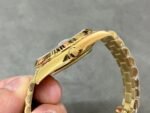 Day Date Rolex Weekly Journal 18K Yellow Gold Plated counter weight(Green dial gold daydate) - Image 6