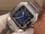 Cartier Santos De Cartier 40MM Two Tone – 1:1 Superclone (Blue Santos) - Image 2