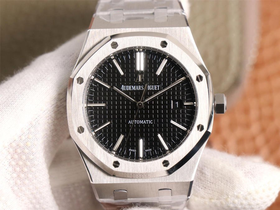 4d39d6_7669fdcf17f3421887894a9e9a6ac7fdmv2.jpg 1:1 Super Clone Audemars Piguet Royal Oak 15400 (15400 Black AP) - Image 1