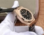 1:1 Super Clone Audemars Piguet RO 15400 (Rose gold black dial AP) - Image 4