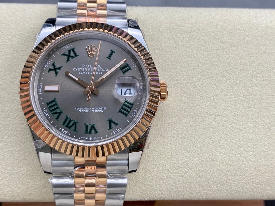 4d39d6_f99eca0072614ae68e943132917c0177mv2.jpg Datejust 36MM & 41 MM Wimbledon: Ref. 126334(Rose gold wimbledom) - Image 1