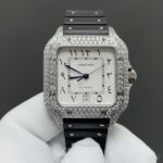 1:1 Super Clone Cartier Santos Middle East Full Diamond