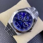 1:1 Super Clone Overseas Chronograph No-Date Blue Dial - Image 9