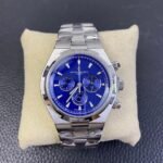 1:1 Super Clone C Overseas Chronograph No Calendar Blue Dial