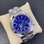 1:1 Super Clone C Overseas Chronograph No Calendar Blue Dial - Image 10