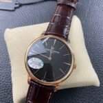 1:1 Super Clone Vacheron Constantin Heritage Series Two-Hand Mechanical Rose Gold Black Dial - Image 8