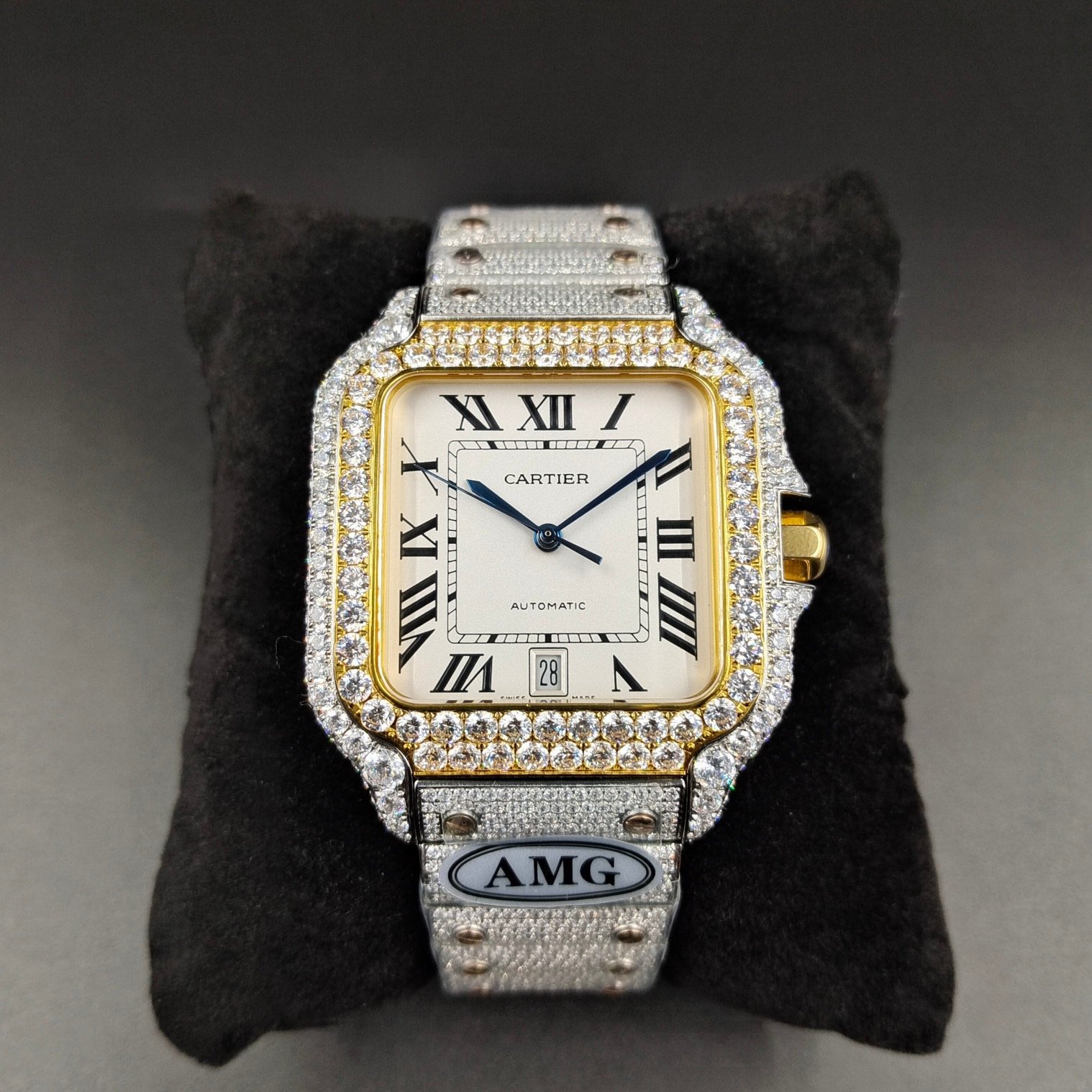IMG_8445.jpg 1:1 Super Clone Cartier Santos Middle East Full Diamond - Image 1