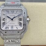 1:1 Super Clone Cartier Santos Middle East Full Diamond