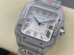1:1 Super Clone Cartier Santos Middle East Full Diamond - Image 8