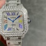 1:1 Super Clone Cartier Santos Middle East Full Diamond