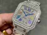 1:1 Super Clone Cartier Santos Middle East Full Diamond - Image 7