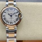 1:1 Super Clone Cartier Rose Gold Blue Balloon 42mm 36mm 33mm