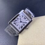 1:1 Super Clone Cartier Tank series mechanical model, dimensions: 40.5mm (length) * 31mm (width). - Image 7