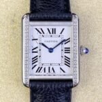 1:1 Super Clone Cartier Tank series, small size 24mm x 31mm, medium size 27mm x 34mm.